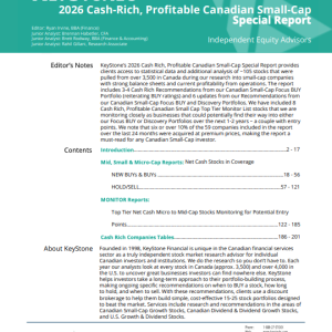 KeyStone’s 2026 Cash Rich, Profitable Canadian Small-Cap Special Report