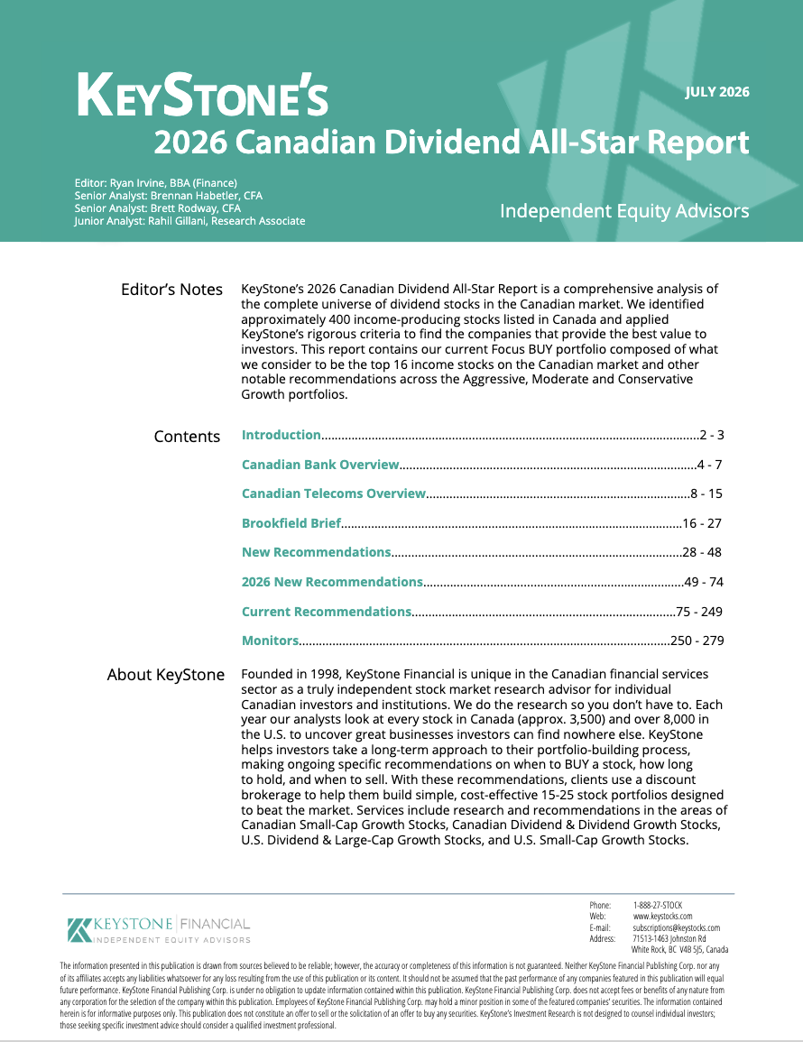 KeyStone’s 2026 Canadian Dividend All-Star Report